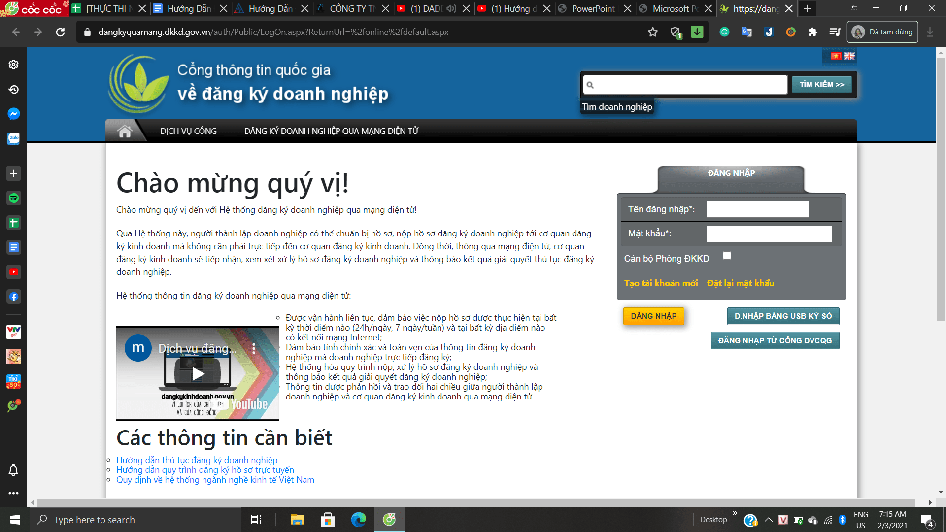 Hướng dẫn đăng ký hộ kinh doanh qua mạng Hướng dẫn đăng ký hộ kinh doanh qua mạng