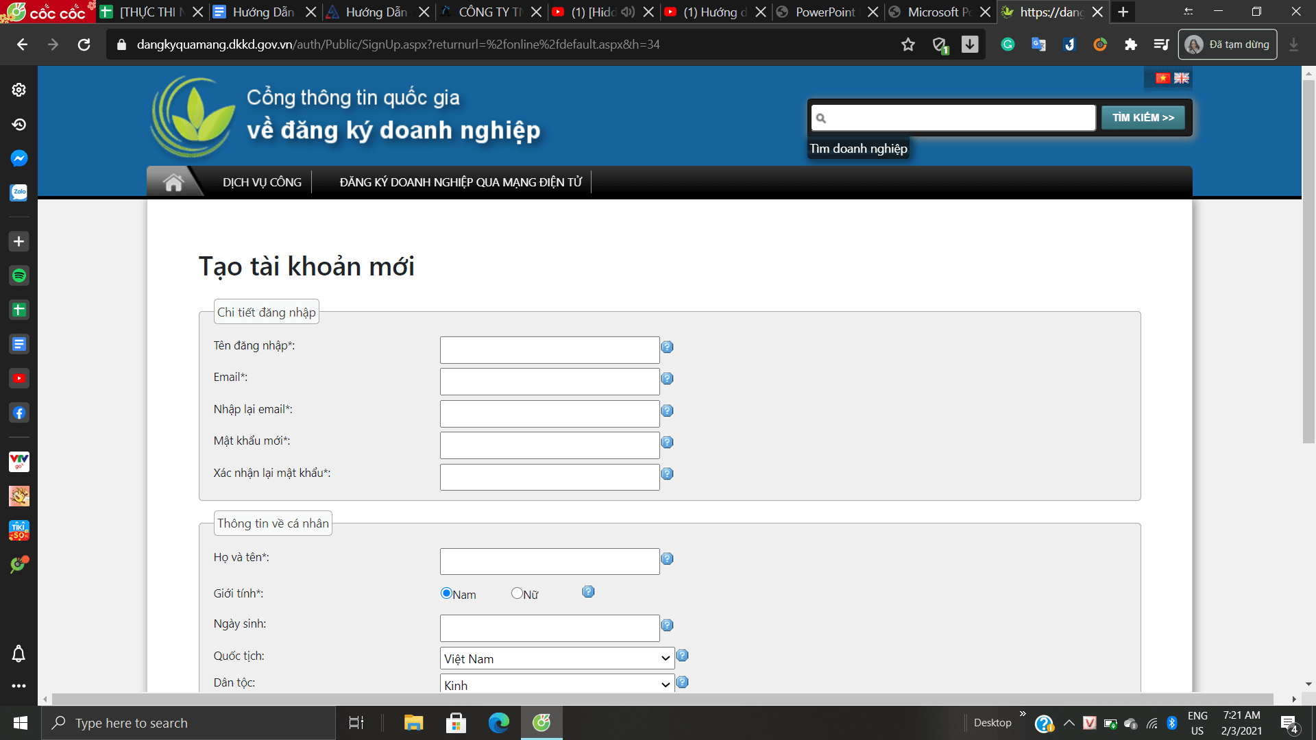 Hướng dẫn đăng ký hộ kinh doanh qua mạng Hướng dẫn đăng ký hộ kinh doanh qua mạng